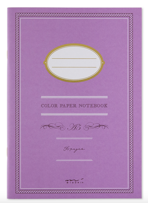 Midori - Cahiers papier couleur A5
