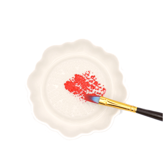 Ceramic Deep Brush Flower Washer
