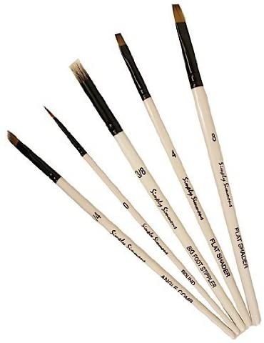 Simply Simmons - Ensembles de pinceaux à manche court