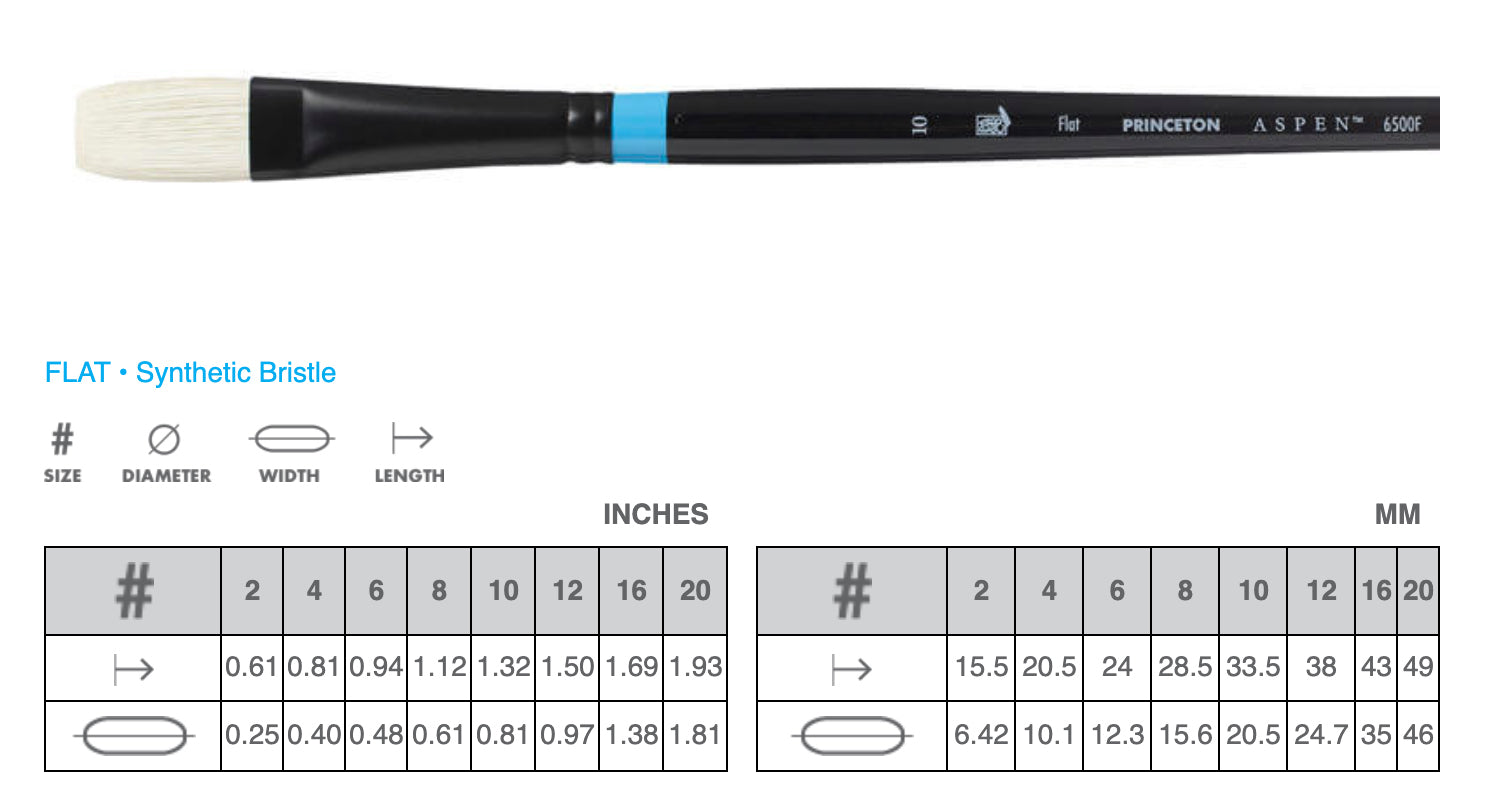 Princeton - Aspen Acrylic and Oil Brushes