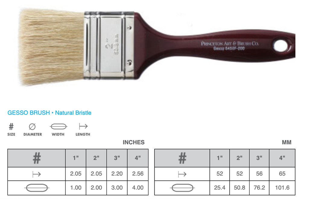 Princeton - Pinceau à gesso 