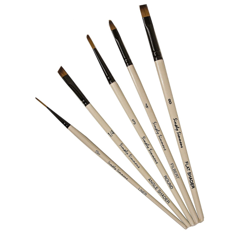 Simply Simmons - Ensembles de pinceaux à manche court