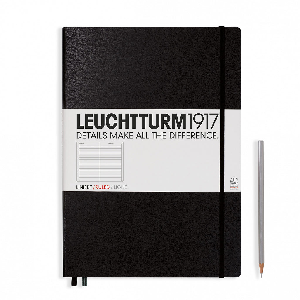 Leuchtturm - Carnet de notes classique à couverture rigide A4 Master