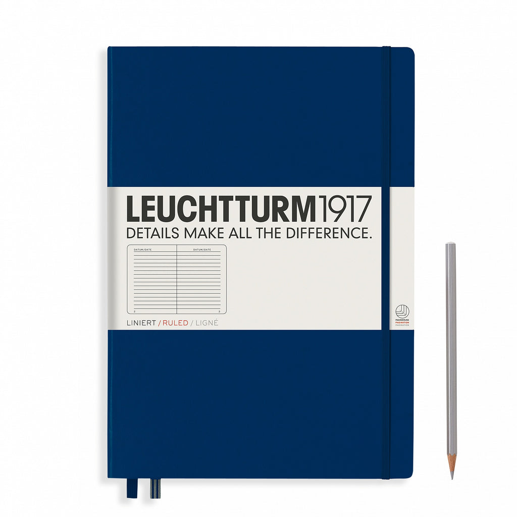Leuchtturm - Carnet de notes classique à couverture rigide A4 Master