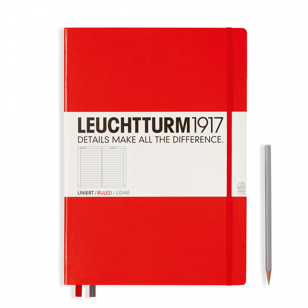Leuchtturm - Carnet de notes classique à couverture rigide A4 Master