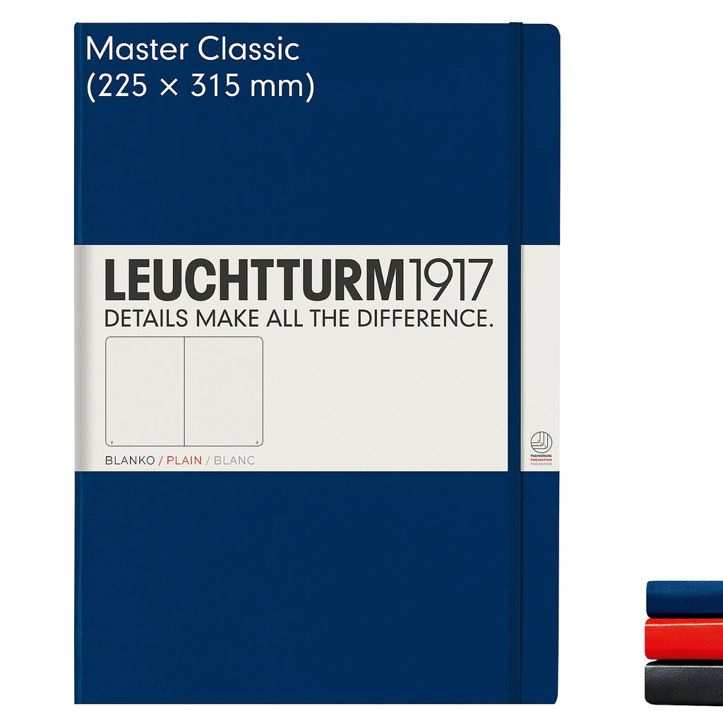 Leuchtturm - Carnet de notes classique à couverture rigide A4 Master