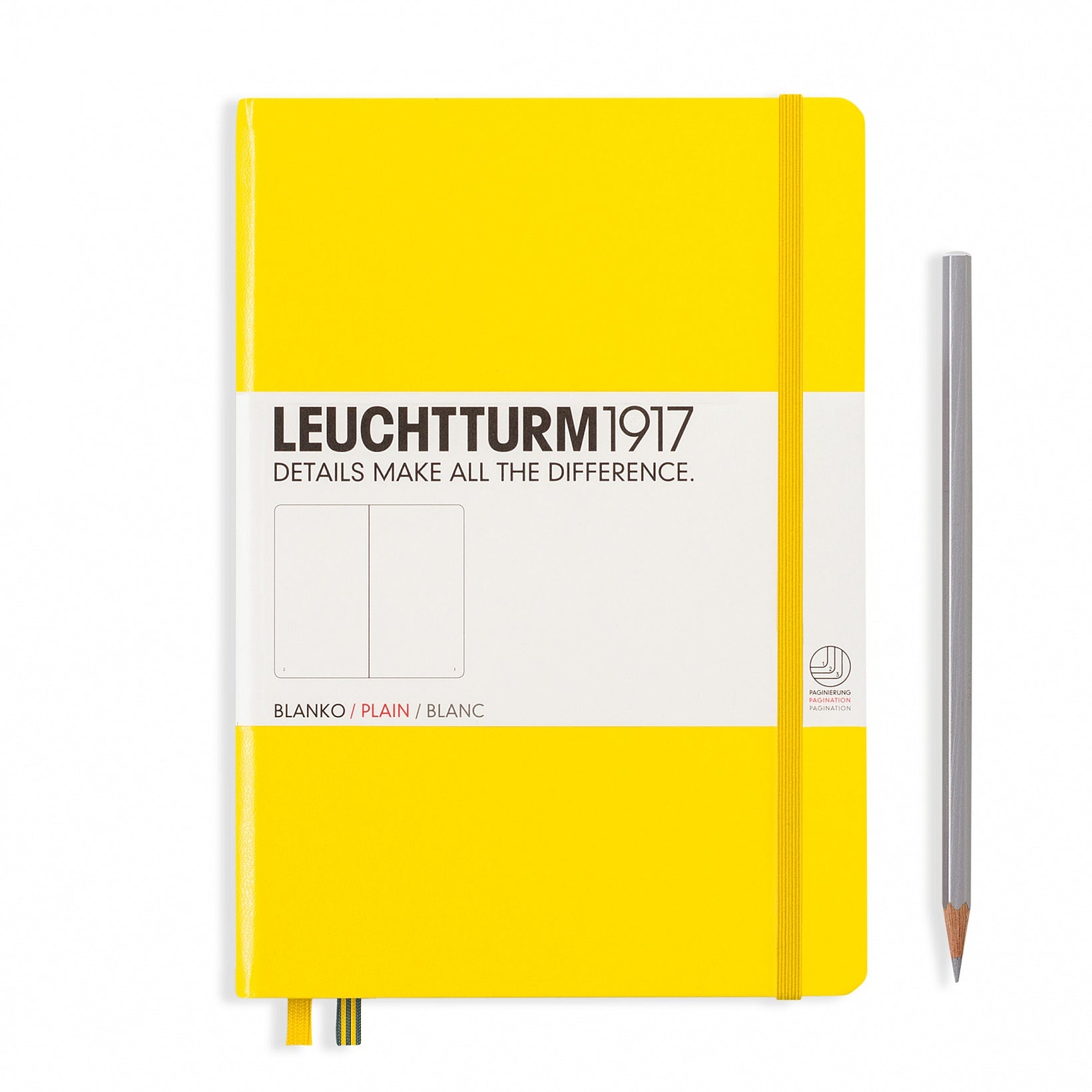 Leuchtturm - Carnet de notes classique à couverture rigide A5 Medium