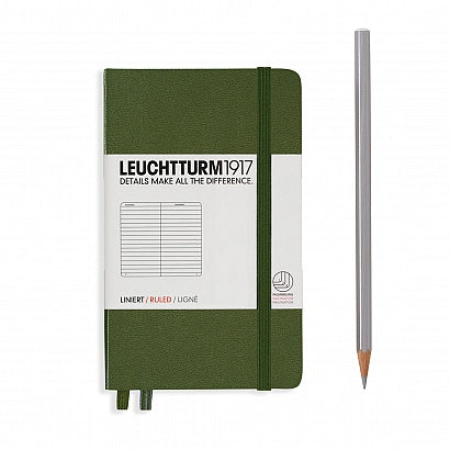Leuchtturm - Carnet de notes classique à couverture rigide format A6 de poche