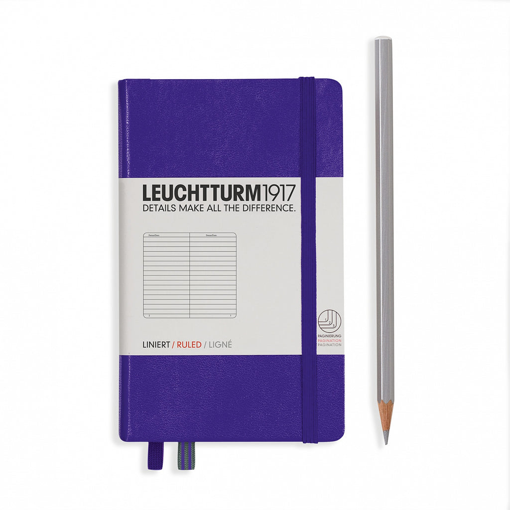 Leuchtturm - Carnet de notes classique à couverture rigide format A6 de poche