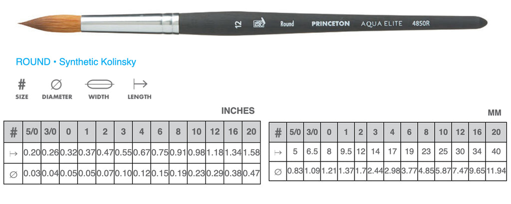 Princeton - Aqua-Elite Watercolour Brushes
