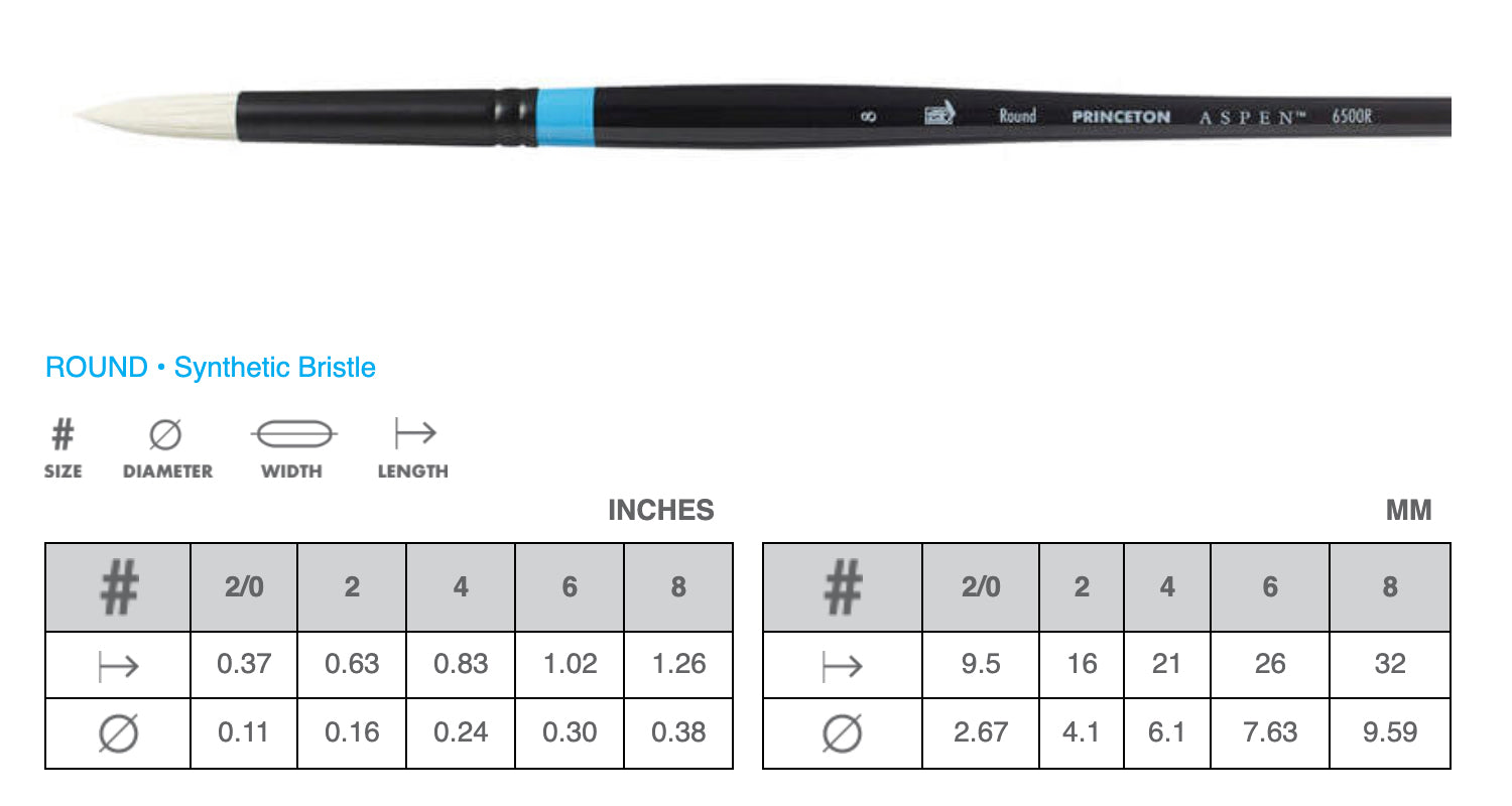 Princeton - Aspen Acrylic and Oil Brushes