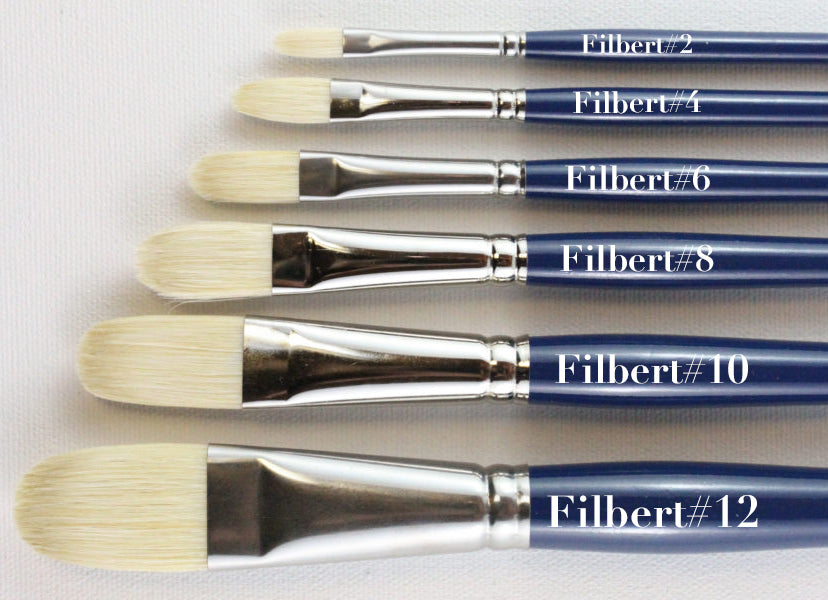 H.J. - Acryloil Natural Hog Bristle Brushes