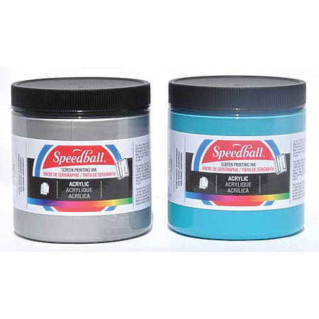 Encres acryliques Speedball pour sérigraphie, 237 ml (8 oz).