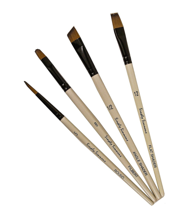 Simply Simmons - Ensembles de pinceaux à manche court