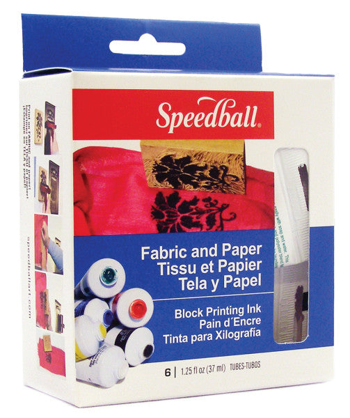 Speedball - Kit d'impression au bloc pour tissu et papier