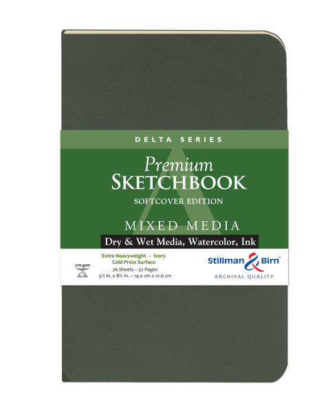 Stillman & Birn - Delta Series Premium Soft-Cover Sketchbook, 5.5